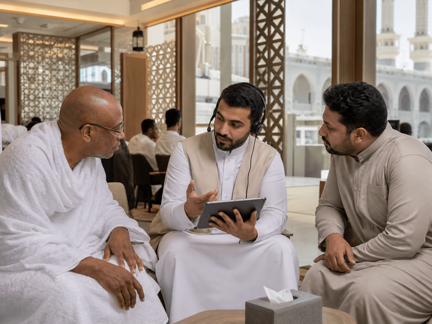 الترجمة الفورية في تطبيق نسك